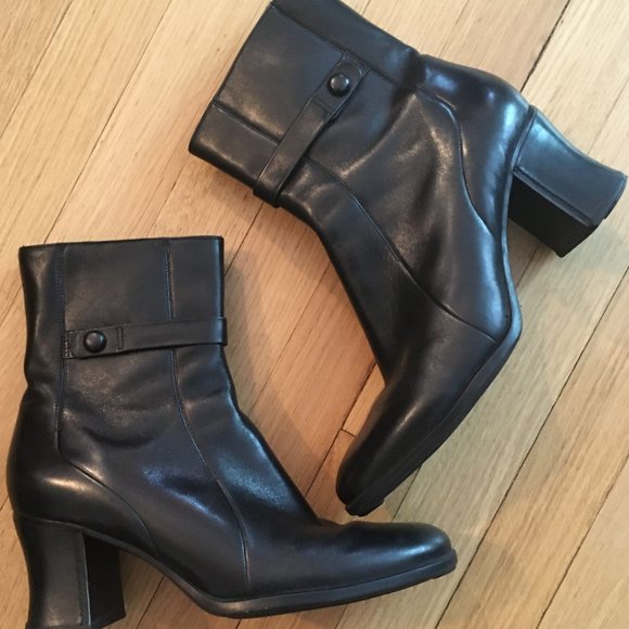 Clarks Shoes - Clarks Black Booties - 10M